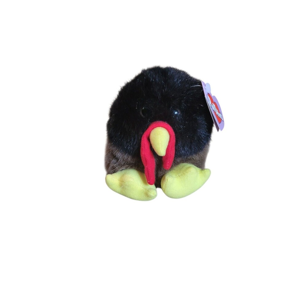 NWT Vintage 4.6" Swibco Puffkins Strut the Turkey Plush 1998 Stuffed Animal